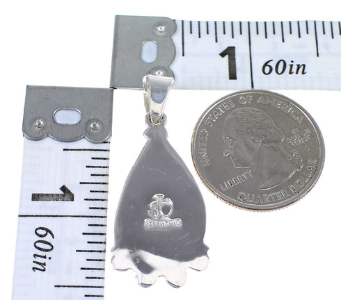 Silver Multicolor Southwestern Pendant YX70734